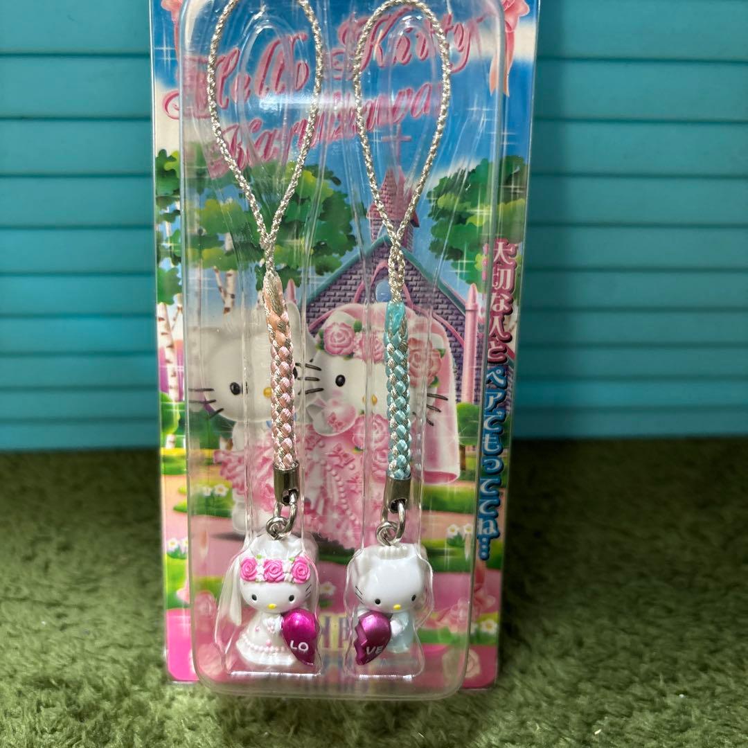 信州限定 軽井沢キティ＆ダニエル　カップル　根付け　ストラップ　ご当地　キティ