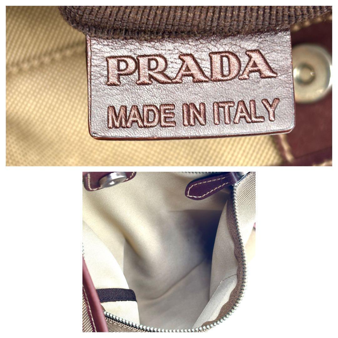 美品✨ PRADA ロゴジャガード キャンバス サコッシュ ショルダーバッグ