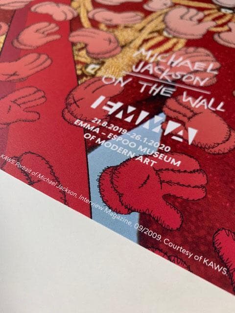 額装品/Michael Jackson ON the Wall/カウズ/ホワイト