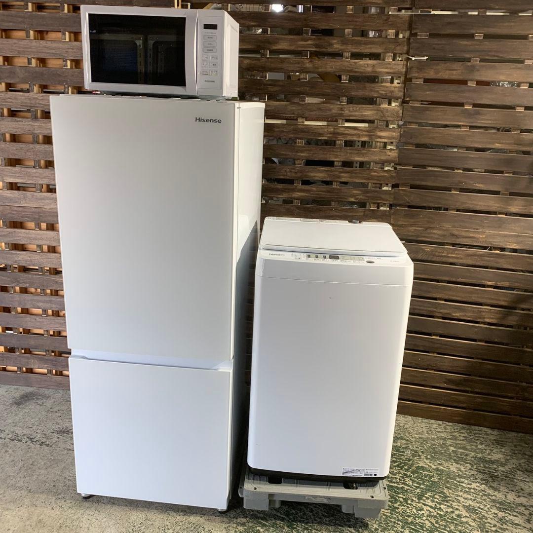 J600 家電3点セット 冷蔵庫 洗濯機 電子レンジ