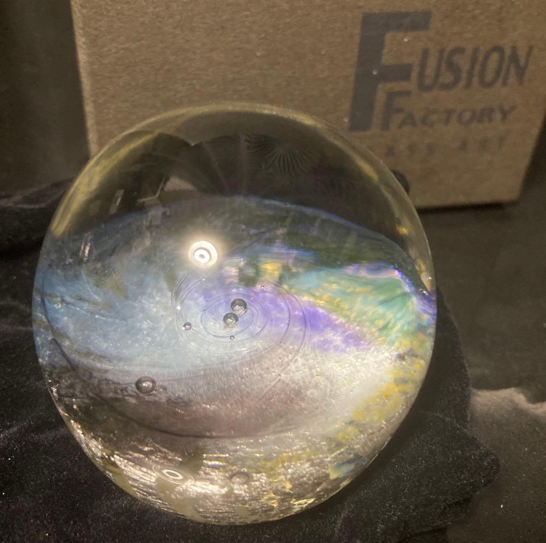 ノグチミエコ 四季球 冬 ☆ ガラス アート オブジェ 【送料無料】