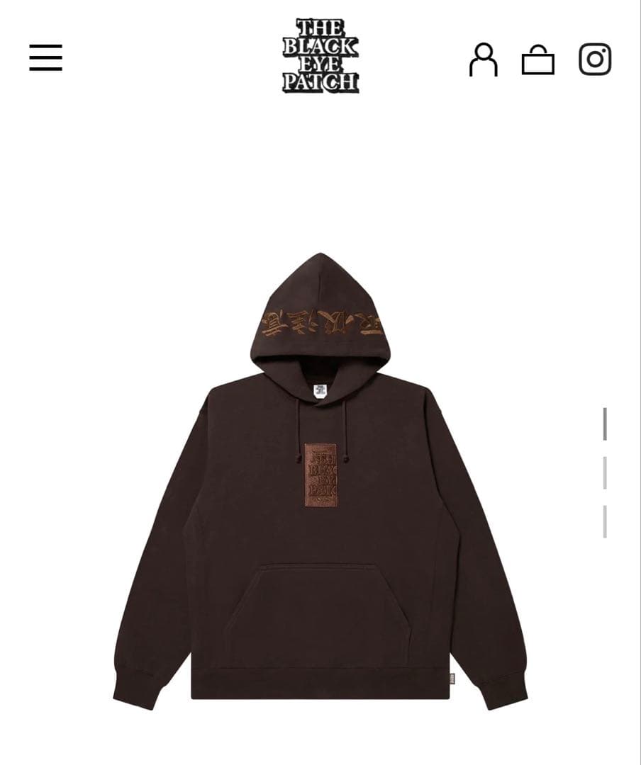 m*u様 BLACK EYE PATCH パーカー　即完売品