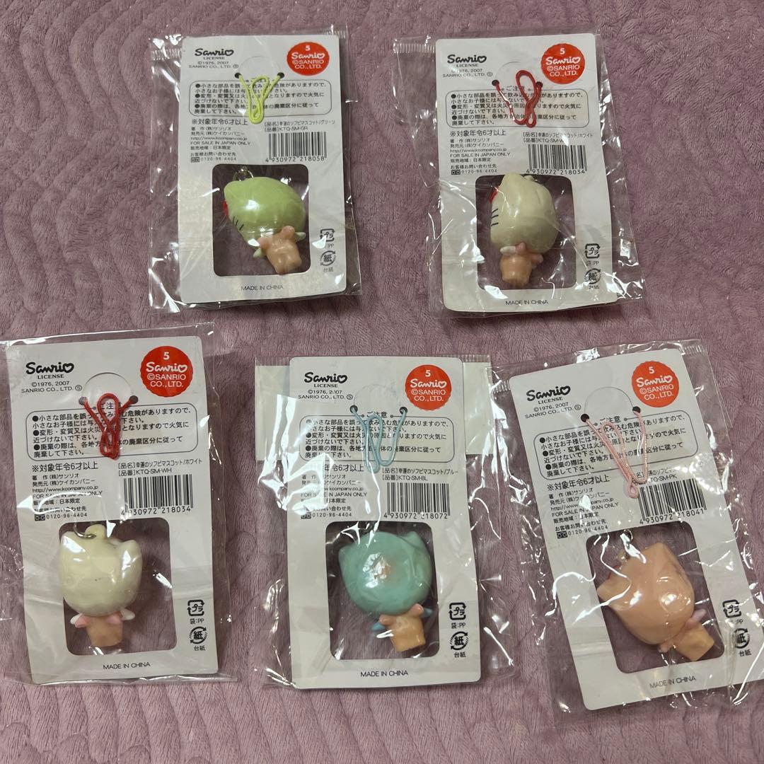 ハローキティ＆サンリオキャラクター ストラップ 5個セット