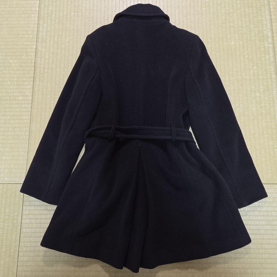 MAX&Co アンゴラ混 チェスターコート Aライン ブラック M相当 ベルト