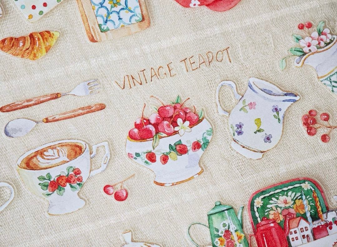 醒醒文创《春櫻茶歇》海外マスキングテープ　マステ 【2438】