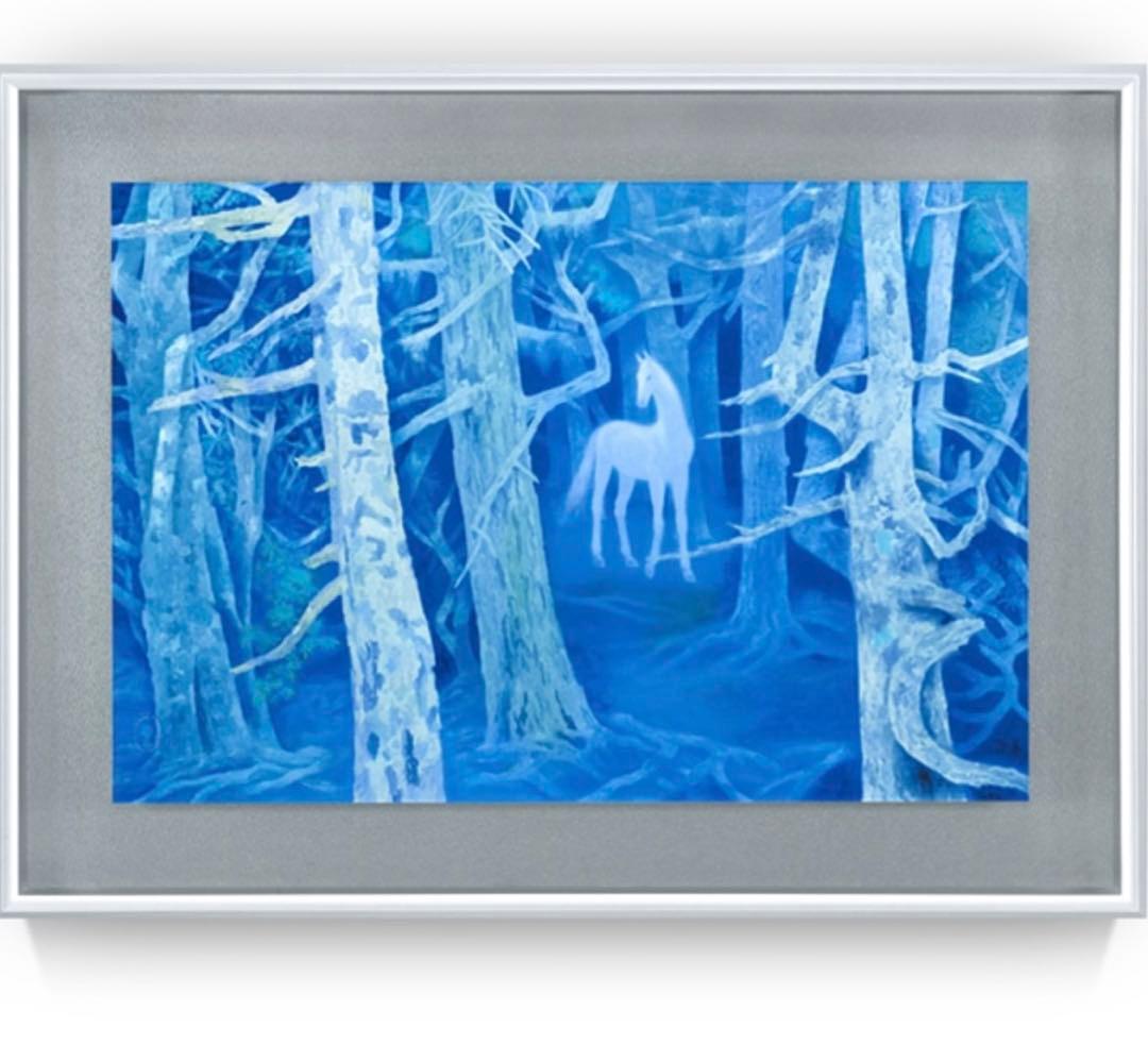 東山魁夷 風景画 プリハード白馬の森(最終価格‼️27800円)