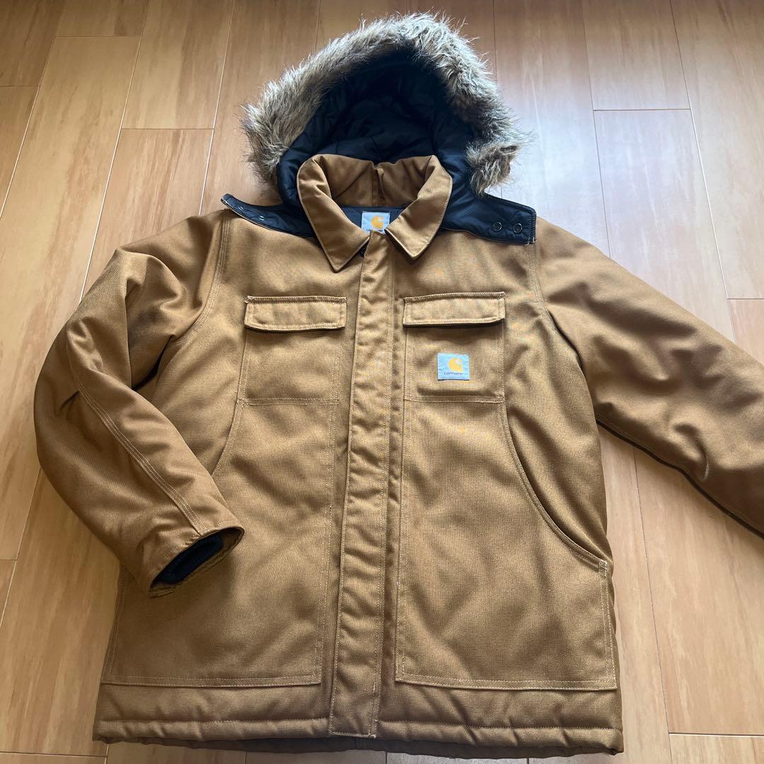 Carhartt フード付きブラウンジャケット