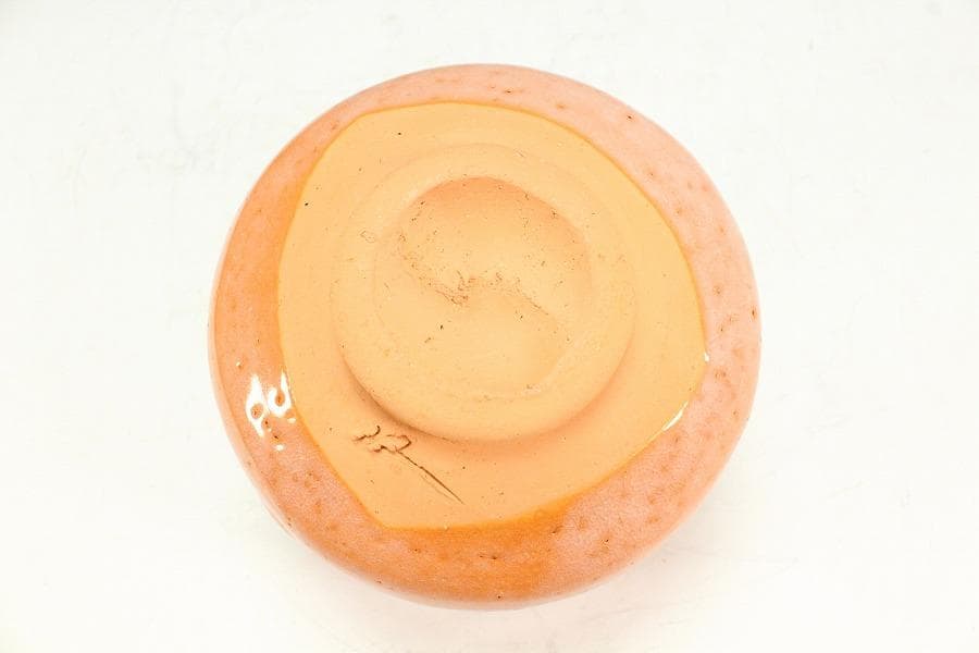 茶道具 高橋一翠作 赤楽茶碗 共箱 未使用(K-A664)