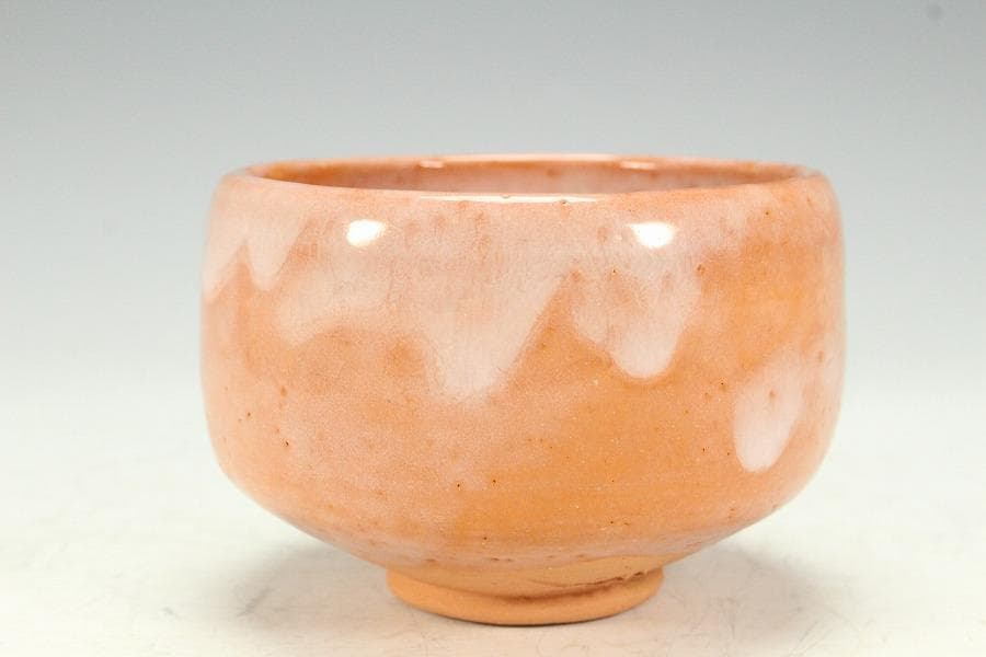 茶道具 高橋一翠作 赤楽茶碗 共箱 未使用(K-A664)