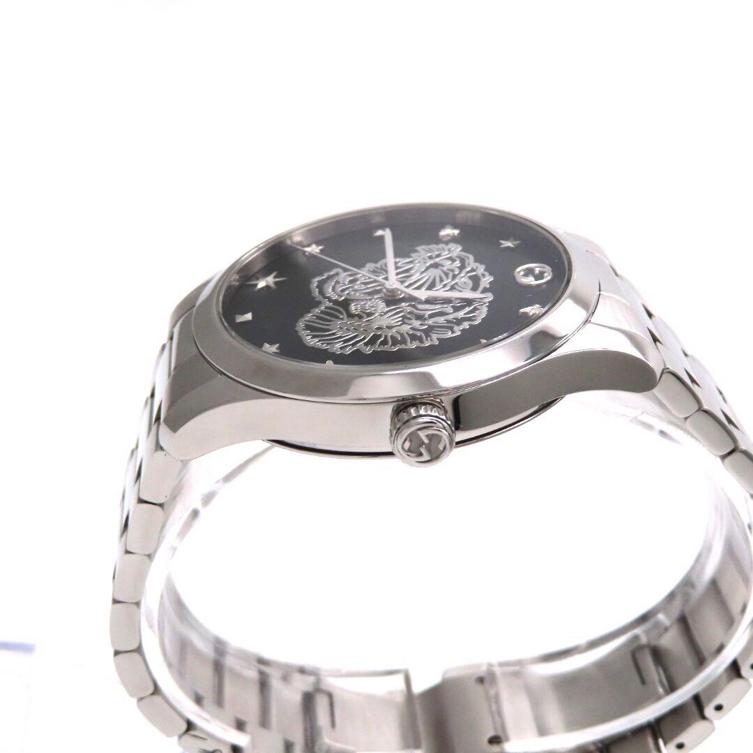 ☆極美品 Gタイムレス タイガー GUCCI グッチ 時計 ブラック メンズ