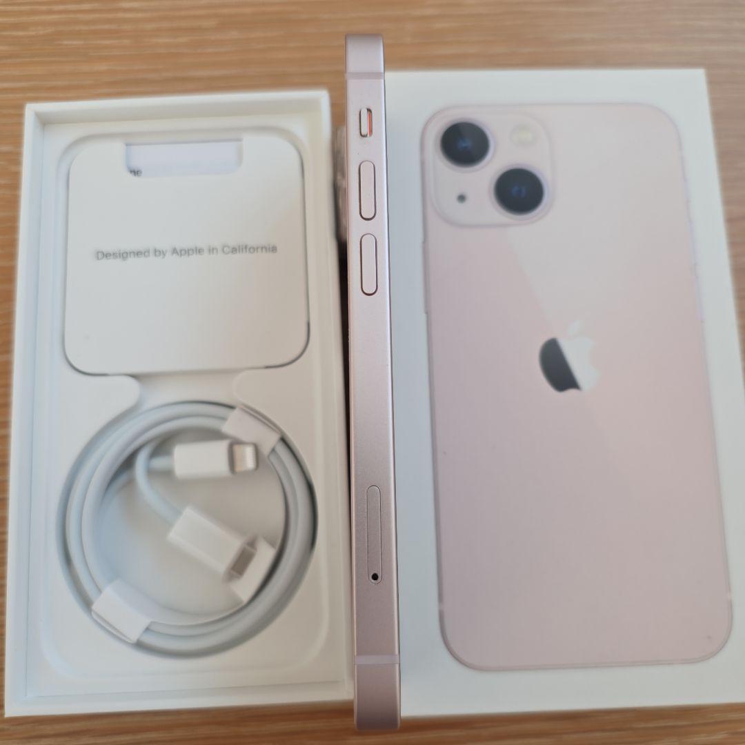 Apple iPhone 13mini ピンク 本体 充電ケーブル付き