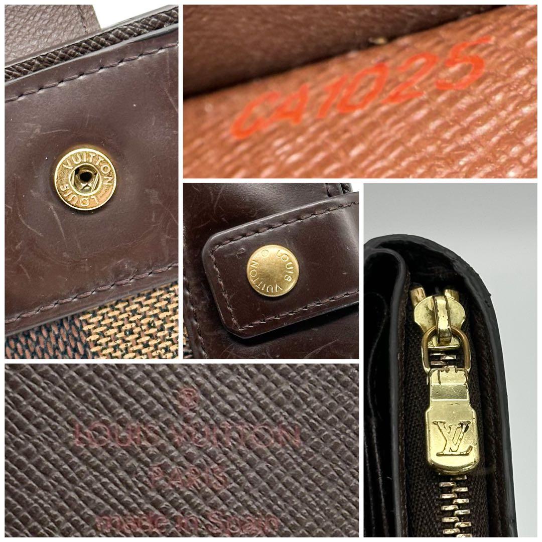 ルイヴィトン コンパクトジップ ダミエ 二つ折り ミニ スモール