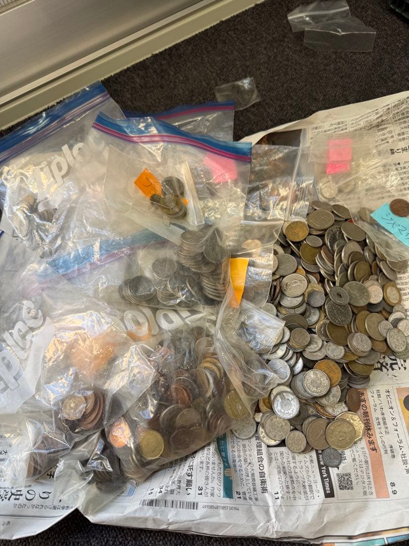 世界の貨幣　外国古銭 まとめ売り　約4.1キロ　送料込み