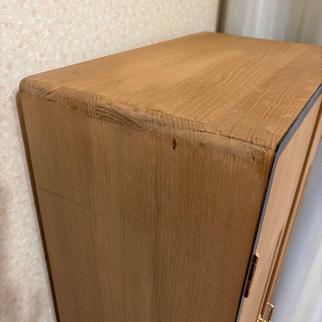 三味線用桐箪笥　３棹掛け　小物引き出し２カ所付　総桐