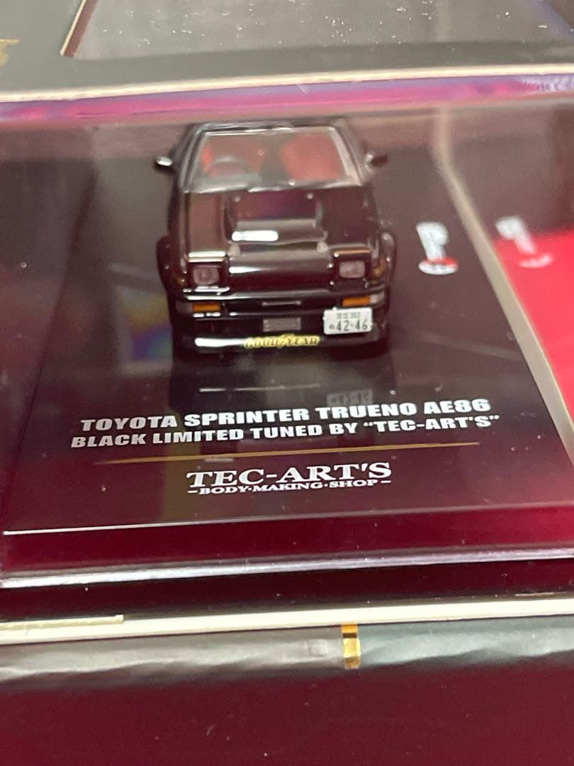 t*k様 トヨタ スプリンター トレノ AE86 ブラックリミテッド 1:64