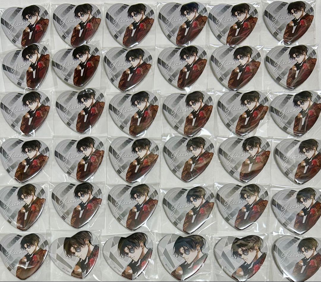 東京エイリアンズ　ハート缶バッジ 憂炎　まとめ売り　36個　東エリ