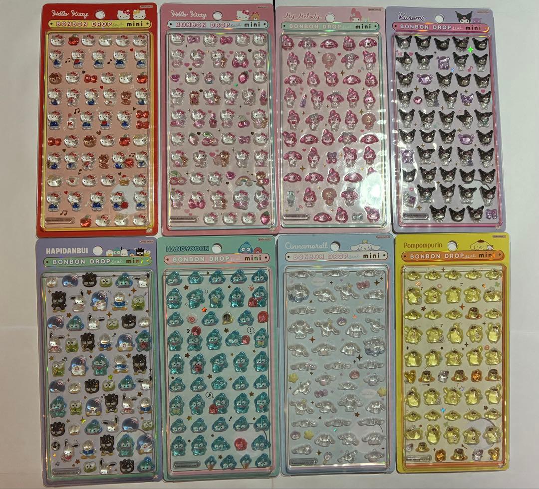 正規品、店舗購入サンリオ　ボンボンドロップミニ　8枚セット