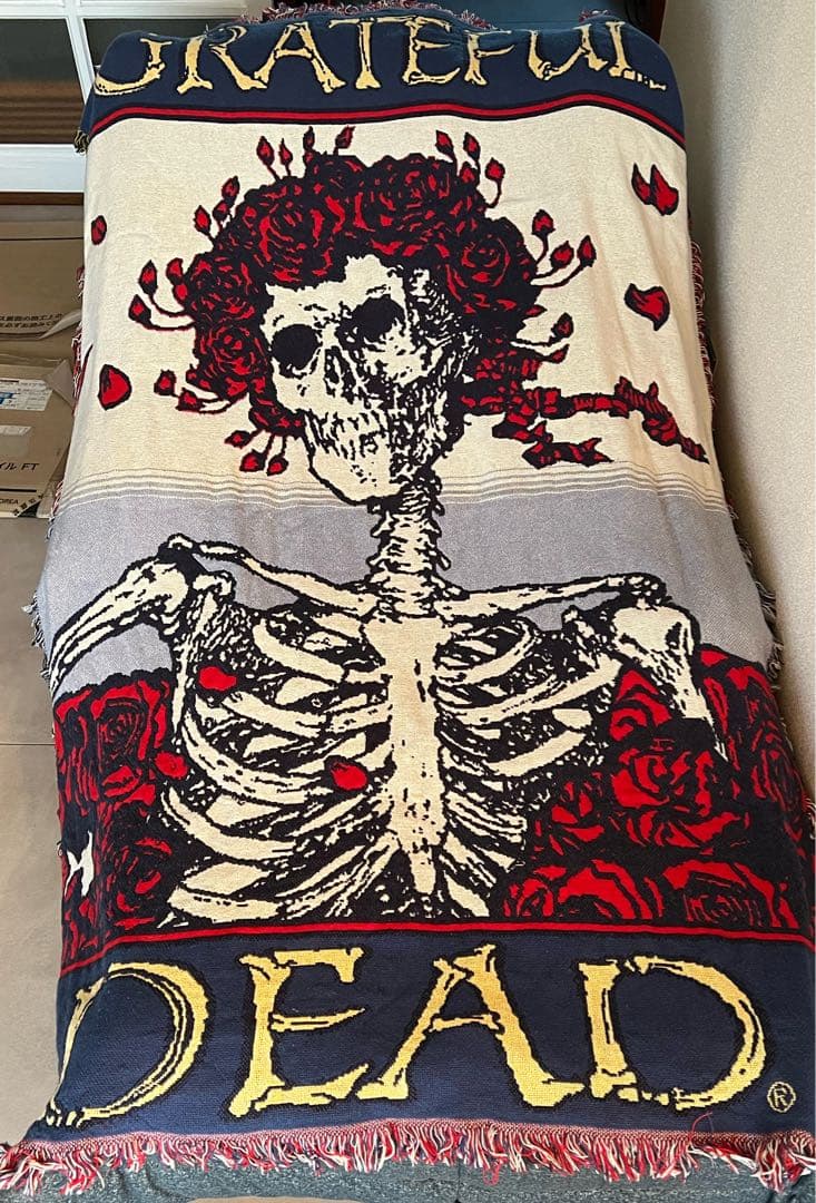 グレイトフル・デッド デットローズ ブランケット ラグGrateful Dead