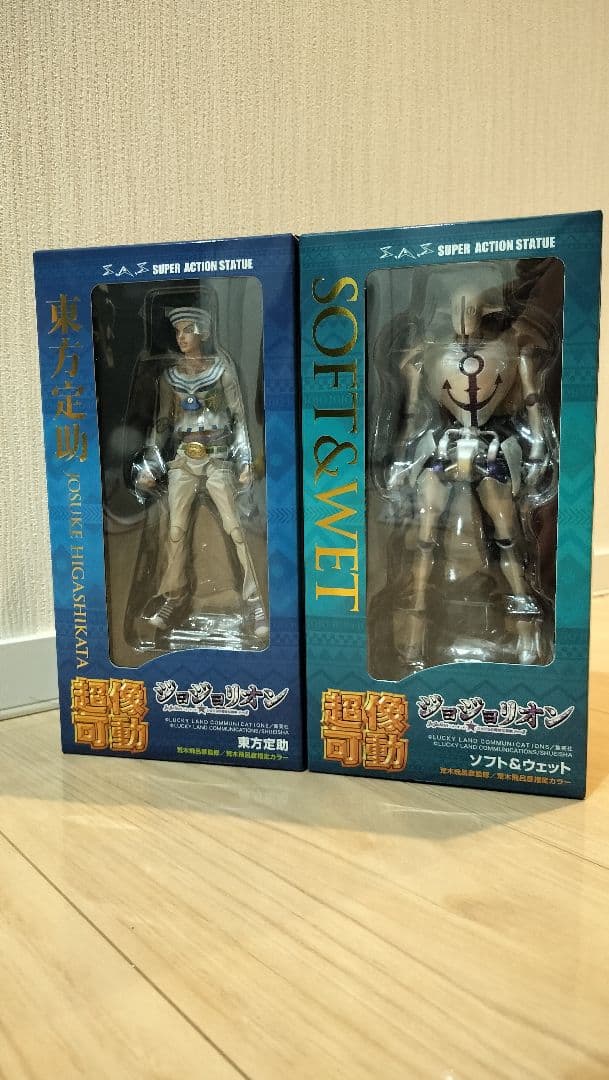 【新品】超像可動　ジョジョの奇妙な冒険　東方定助 & ソフト&ウェット