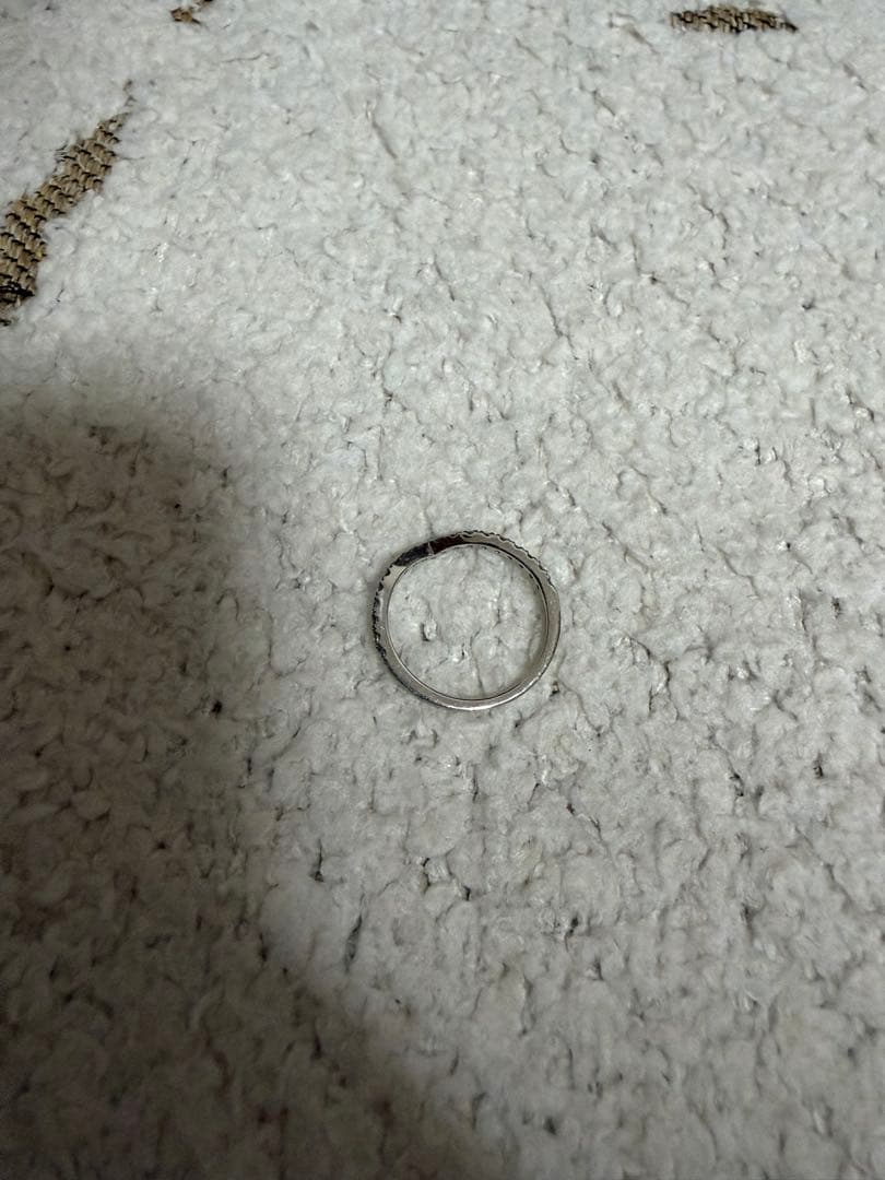 専用Pt900 ハーフエタニティ　Vリング ダイヤモンド0.20ct 2.0g