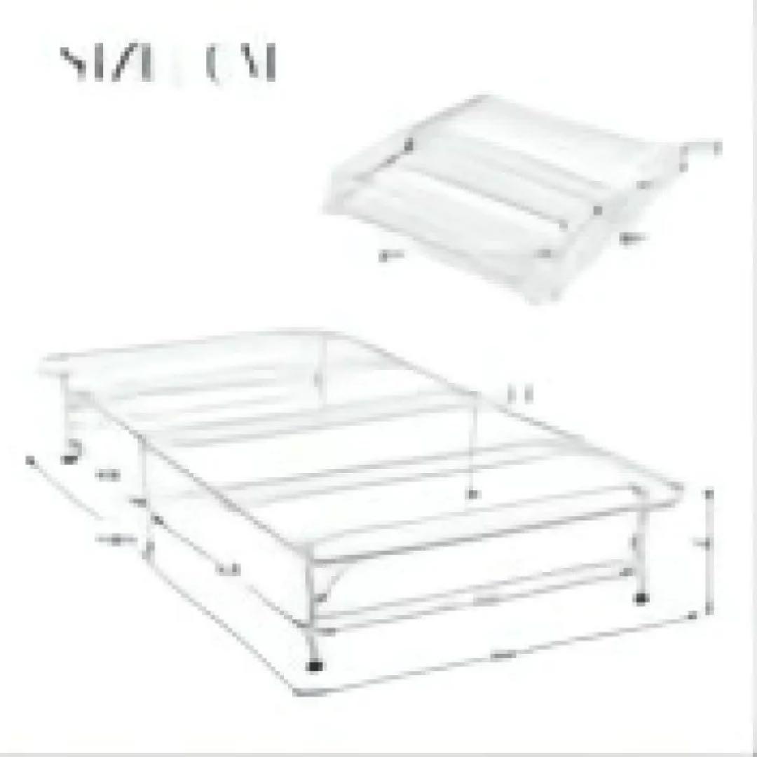 折りたたみベッド シングル ホワイト