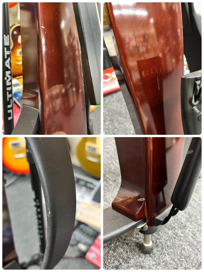 【10409】YAMAHA SVC-100 サイレントチェロ 胸当て ケース 弓