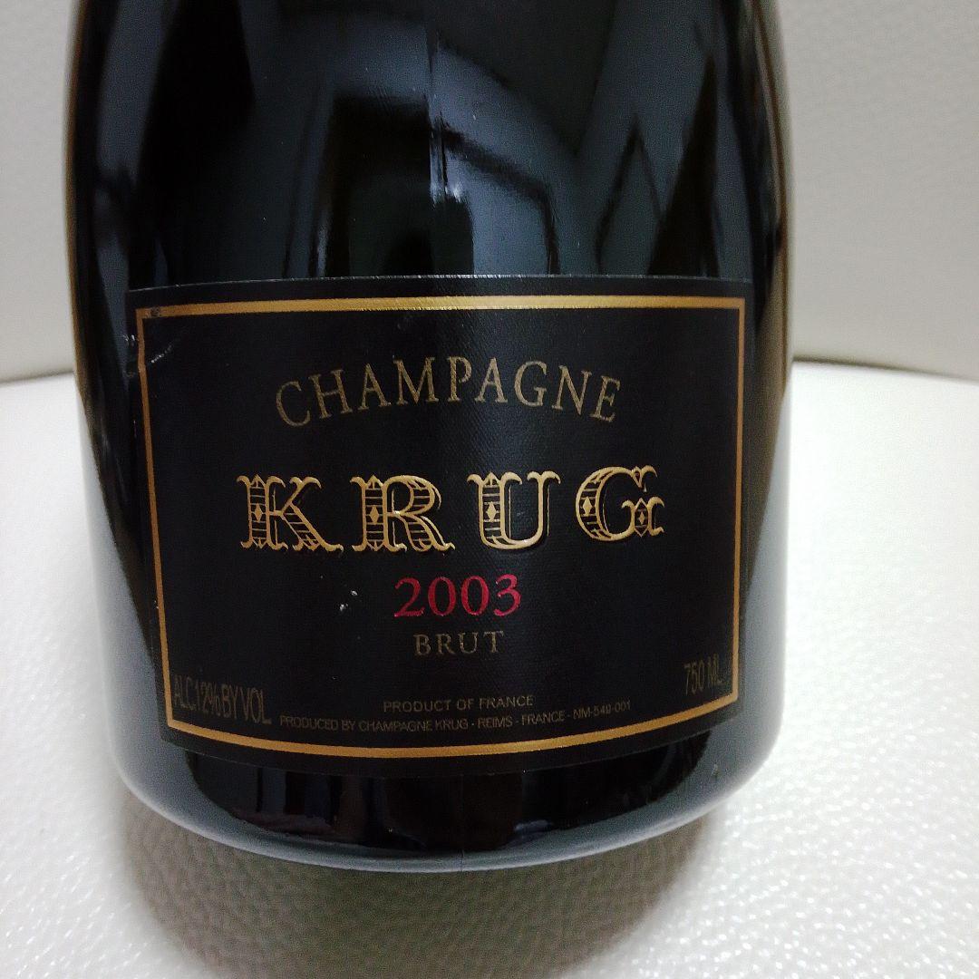 美品!!KRUG 2003 BRUT シャンパン 750ml