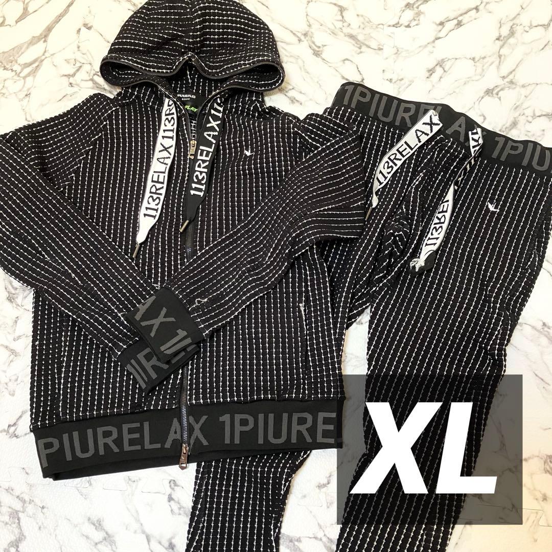 【1PIU1UGUALE3 】リラックス ストライプ 上下セットアップ XL