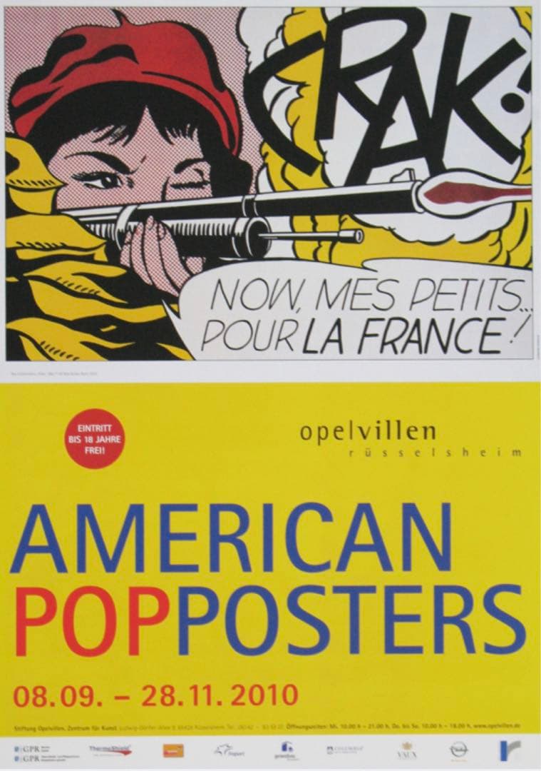 ロイ・リキテンスタイン展 海外ポスター A2サイズ Lichtenstein
