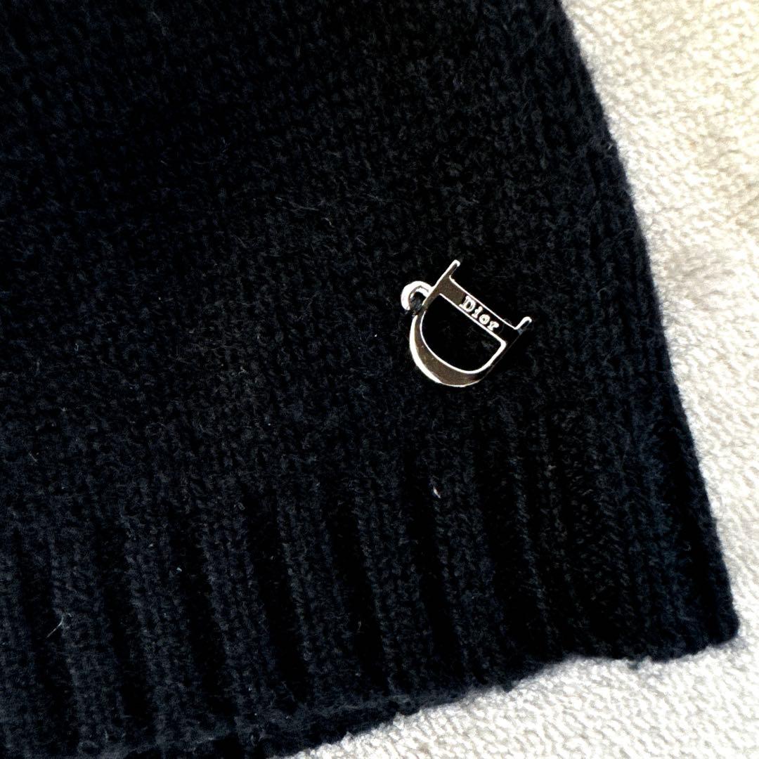 Christian Dior カシミヤニット帽　Black used品