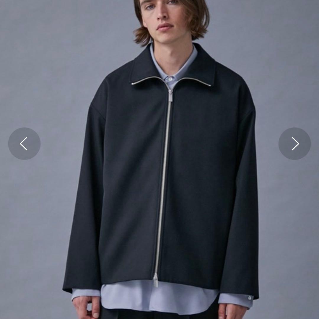 PUBLIC TOKYO 含浸ウールギャバダブルジップブルゾン