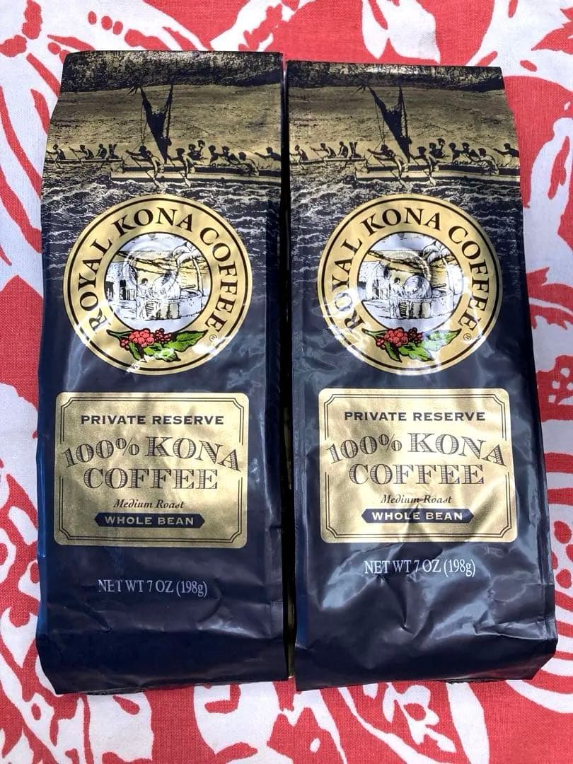 14日までの掲載☆ハワイ渡航の為 【豆タイプ】ロイヤルコナコーヒー100% 2袋