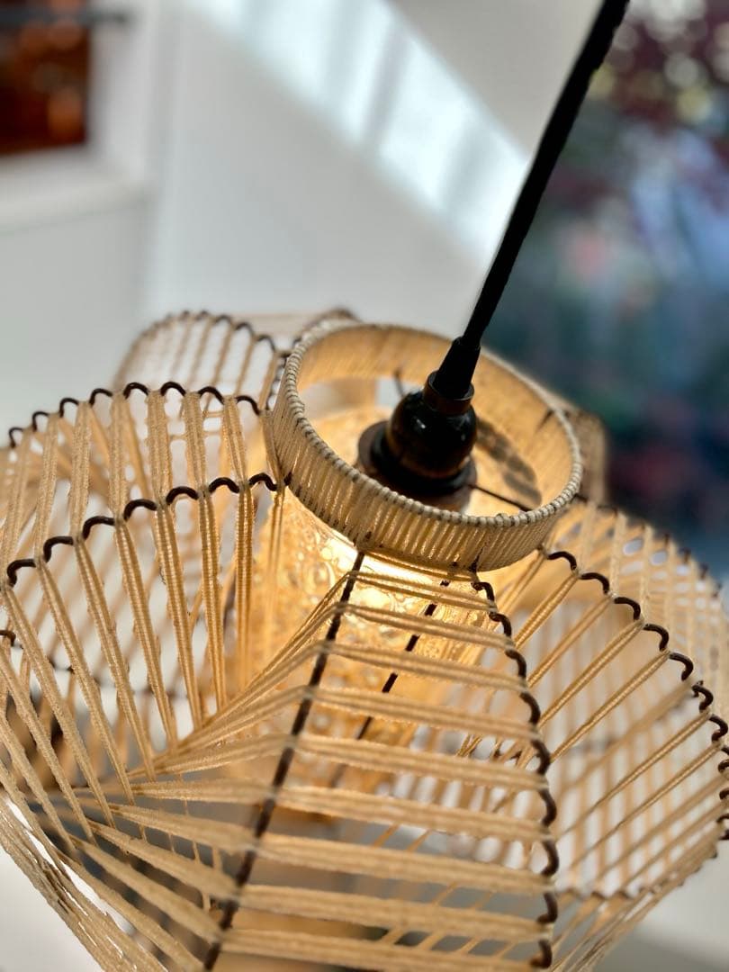 独60年代　EEA Leuchten ヴィンテージ・プレスガラスとストリングス