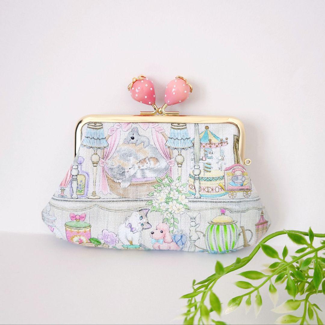 yu〜 ハンドメイド 22fabric ティッシュポーチ①・がま口③ 4点