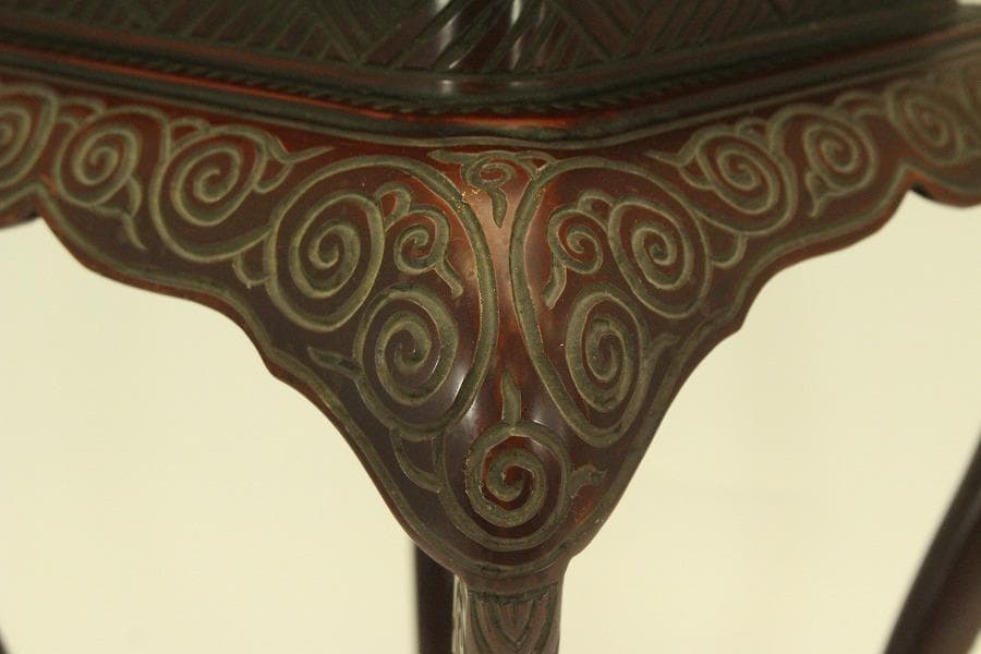 具利 彫刻 高炉台 高卓 時代物(A983)