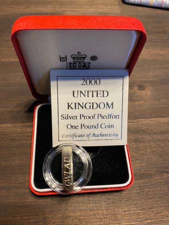 イギリス　1ポンド　ピエフォー2000 ドラゴン