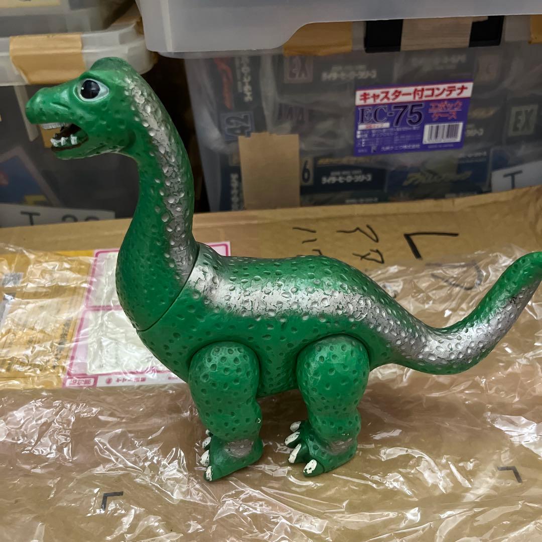 ⚠️激レア　野村トーイ　ネッシー　怪獣王子　ソフビ　緑色　1960年代　当時物