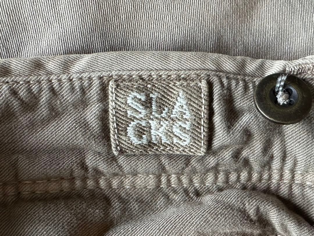 INCOTEX SLACKS チノ カーキ サイズ31 新品未使用 裾未処理