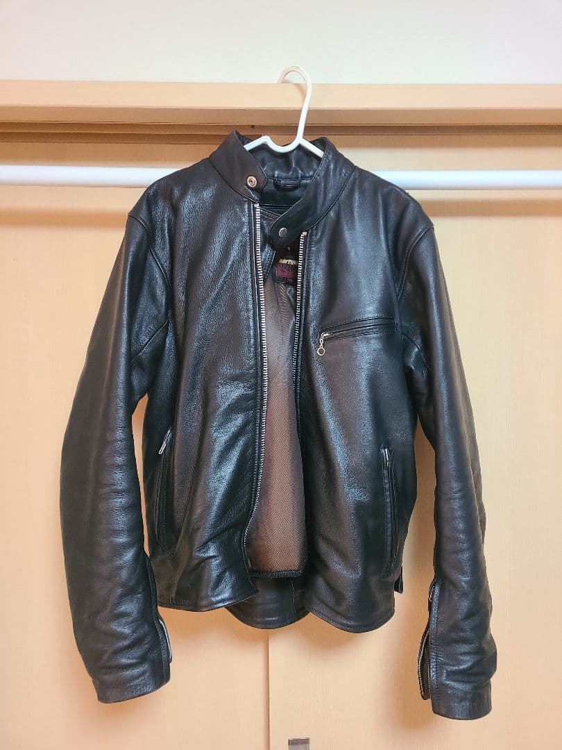 レザー シングルライダースジャケット ブラック