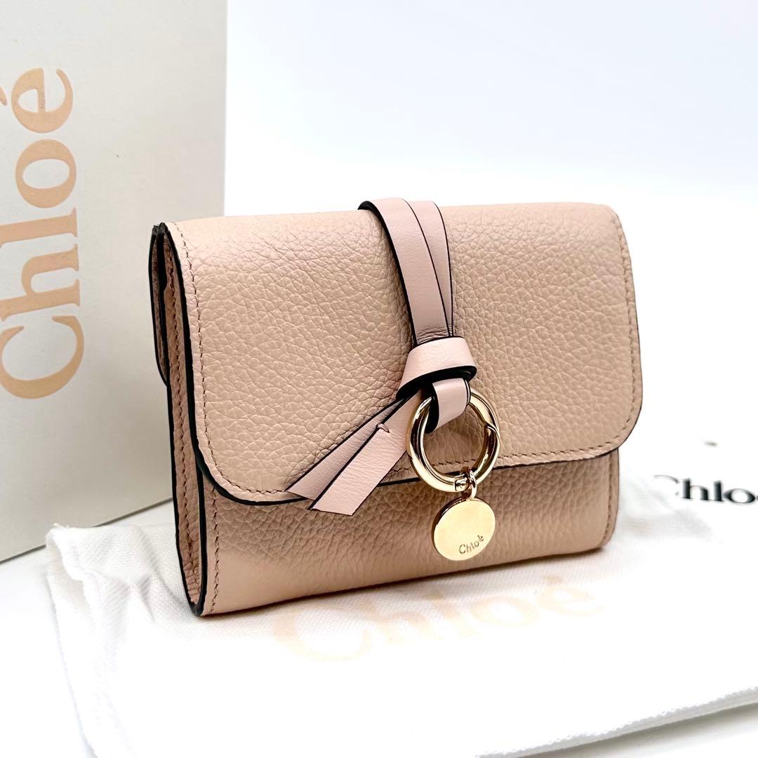 極美品✨Chloe クロエ アルファベット スモールトリフォールドウォレット