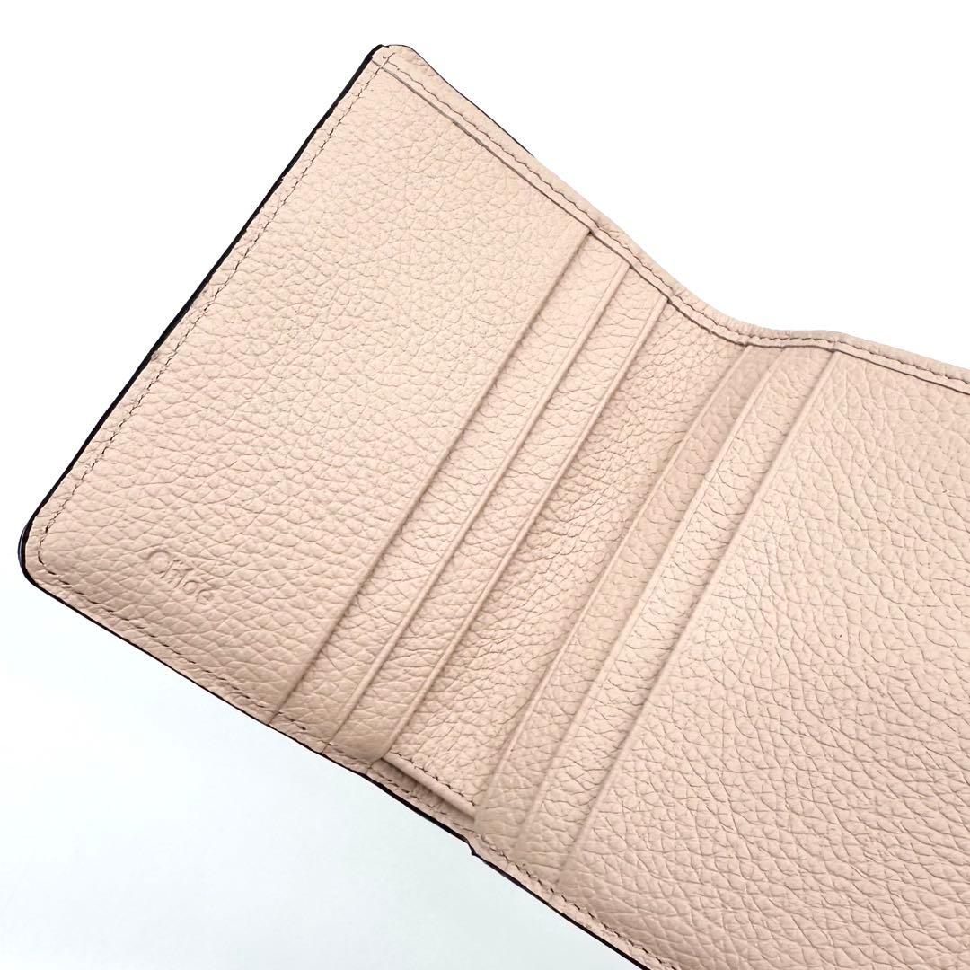 極美品✨Chloe クロエ アルファベット スモールトリフォールドウォレット