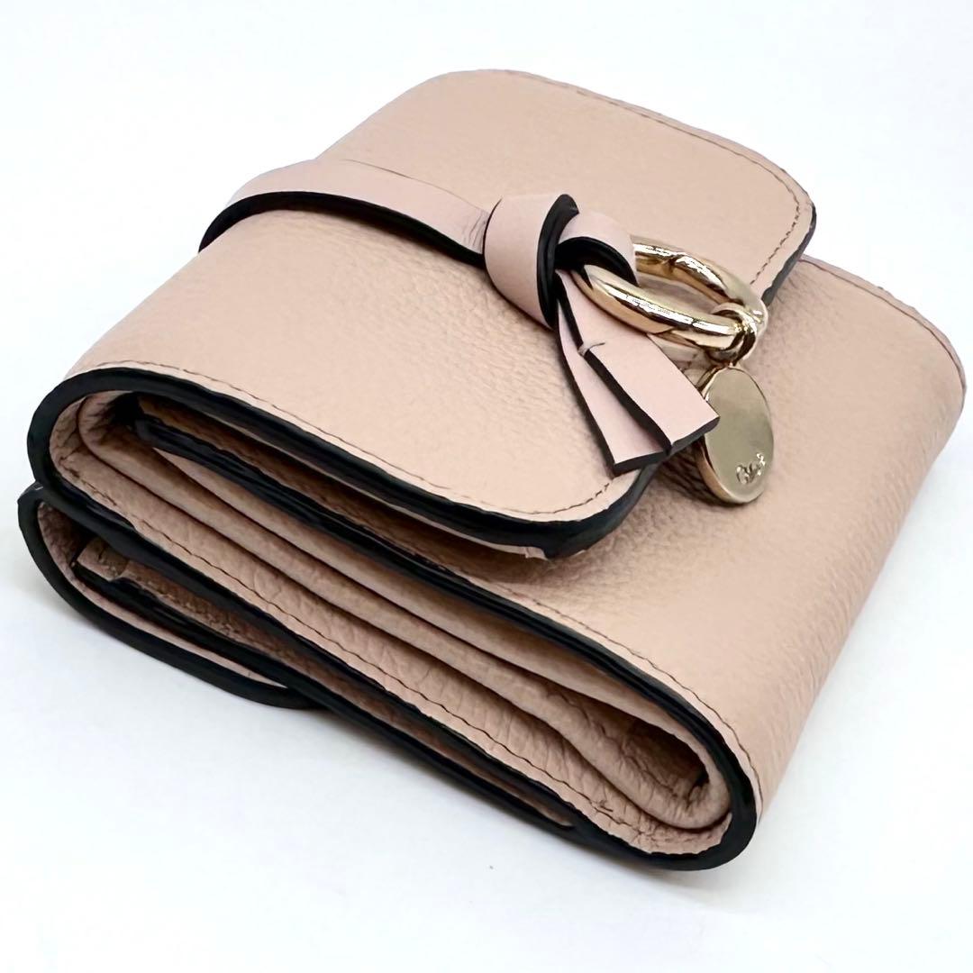 極美品✨Chloe クロエ アルファベット スモールトリフォールドウォレット
