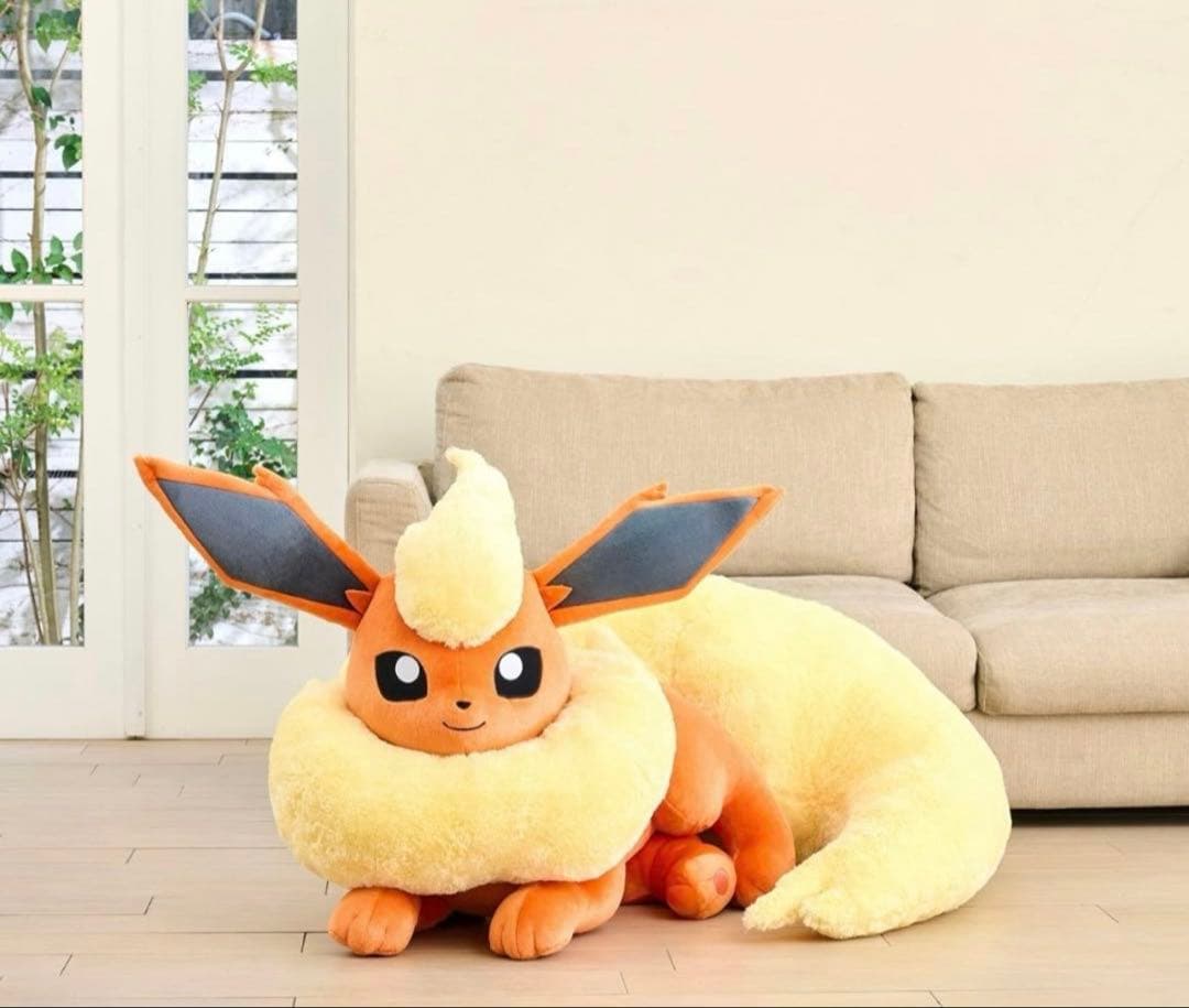 ぬいぐるみ 等身大ブースター 寝そべり　ポケモン ポケモンセンター