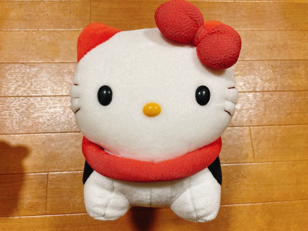 ハローキティ 狛犬 ぬいぐるみ サンリオ 和風 平成 レトロ 廃盤 希少 2個