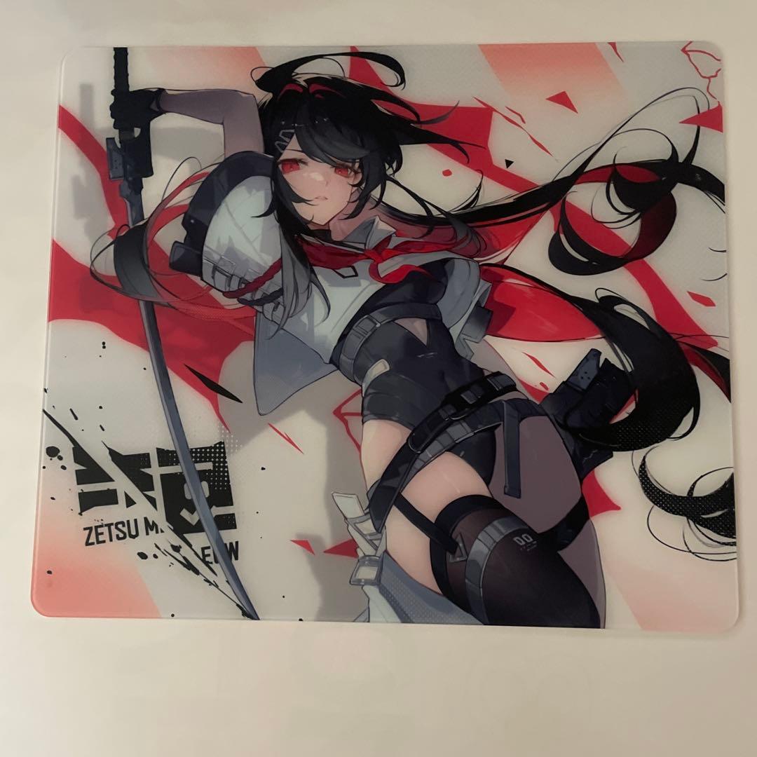 美品　ZETSU MEOW YAIBA ガラスマウスパッド