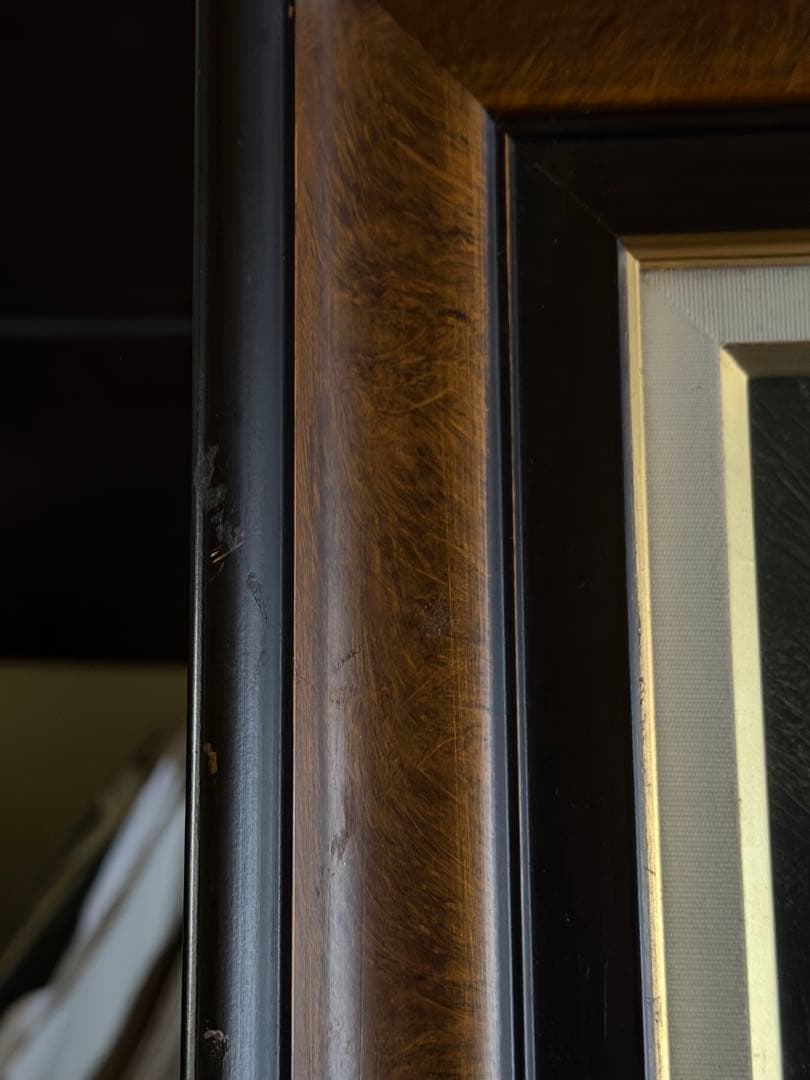 斉藤次郎「夜明け」.油彩肉筆 、喜びも悲しみも旅立ちの一歩から、ロマンある名作