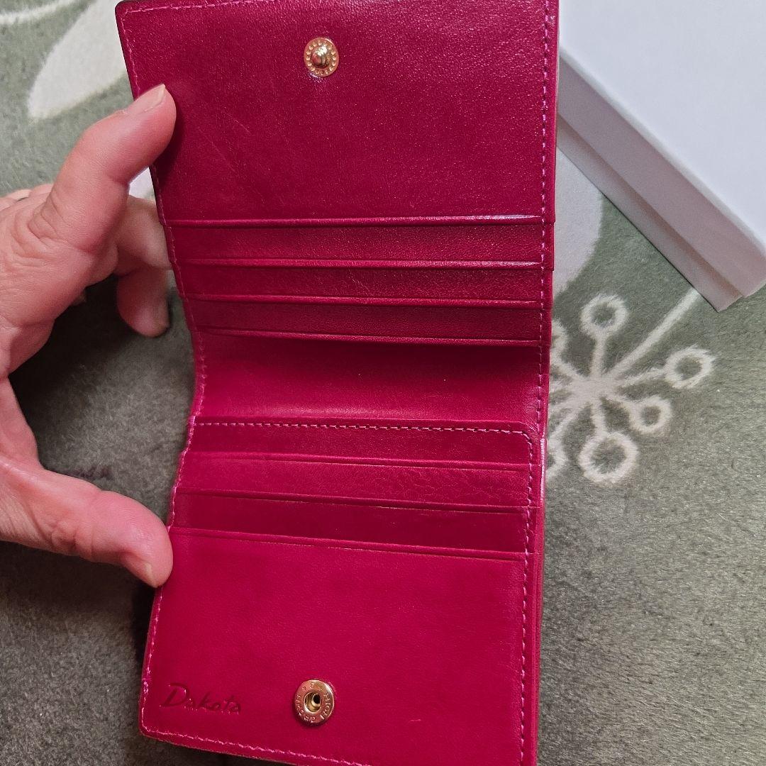 Dakota 二つ折り財布 赤 レザー★追記あり