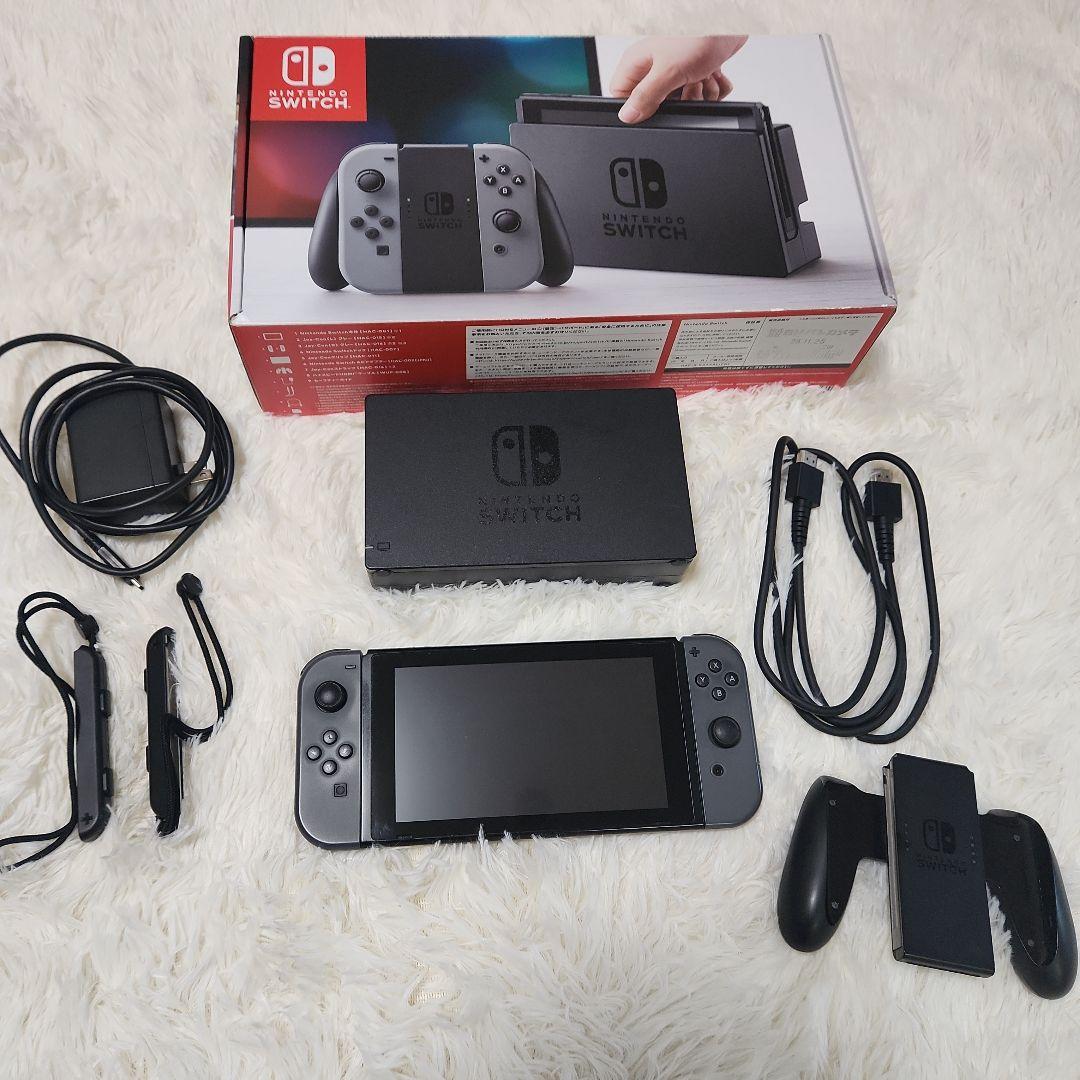 Nintendo Switch 本体 グレー 付属品あり動作確認済み