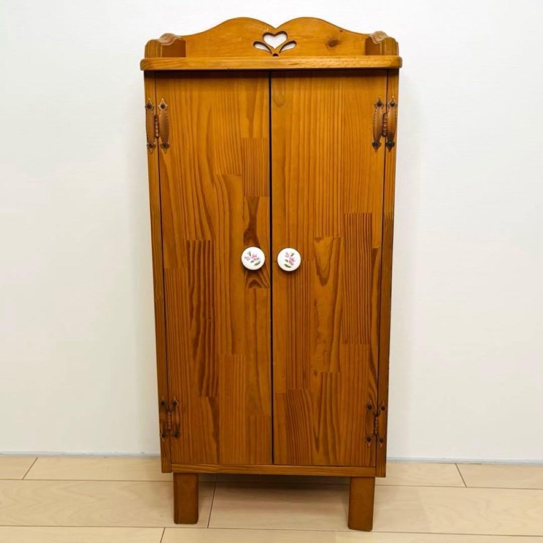 カントリー家具　カントリー　木製ハート　木製キャビネット　送料込み