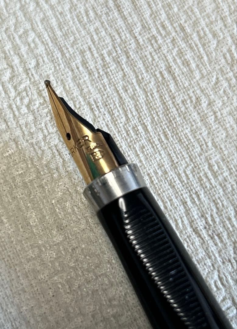 【希少】PARKER フランス製14K （585刻印）万年筆 ボールペンセット